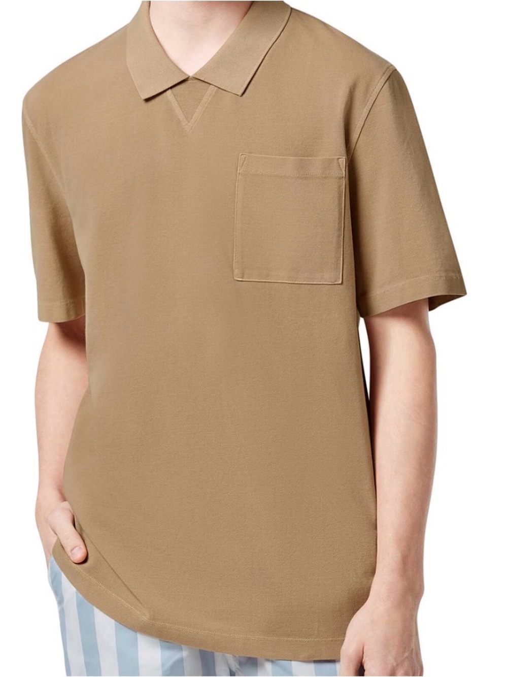 Scotch & Soda tan polo shirt BNWT